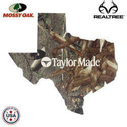 JIT10TC - Mossy Oak or Realtree 6" Texas Shaped Premium Foam Coaster