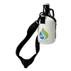 JIT121FC - Premium Full Color Dye Sublimation Foam 32oz Mini Growler Bottle Zipper Insulator