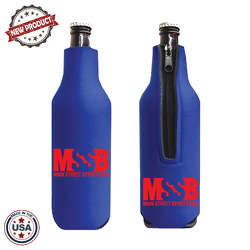 JIT31 - Premium Collapsible Foam 22oz Bottle Zipper Insulator