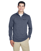 UltraClub Men's Heathered Performance Pullover