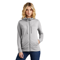 "NEW" District Ladies Featherweight Fleece Full Zip Hoodie