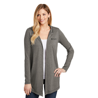 District Ladies Tri Hooded Cardigan