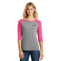 District Ladies Tri Baseball Tee
