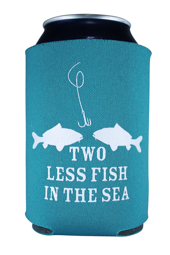 Two Less Fish In The Sea Wedding Koozie