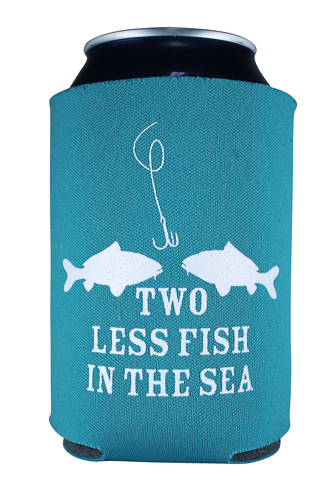 Two Less Fish In The Sea Wedding Koozie | WeddingCoolies.com